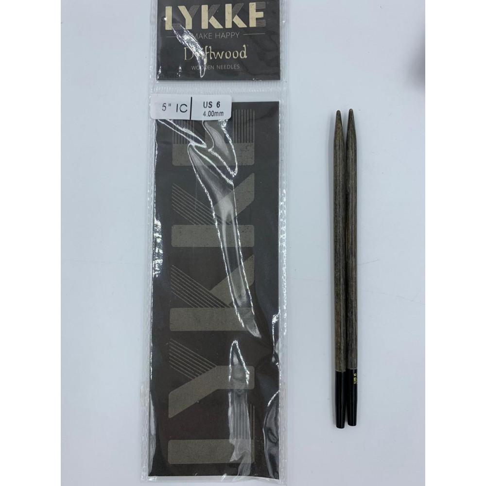 Спицы LYKKE Driftwood съемные 12,5 см 4мм