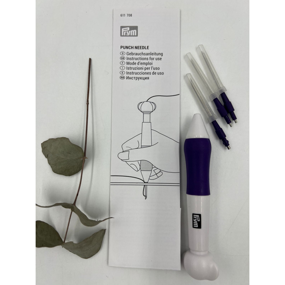 Крючок для ковровой техники с пластиковой ручкой 4мм
