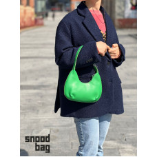 Сумка полумесяц Snood Bag из экокожи (Зеленая)
