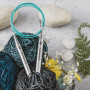 Спицы Knit Pro Mindful круговые металлические на леске 80 см 3,5 мм