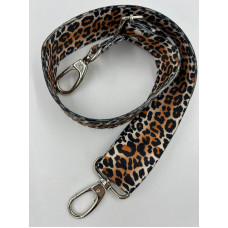 Ремень для сумки плечевой нейлоновый с принтом "Леопард"  (ширина 4см, длина 120 см)