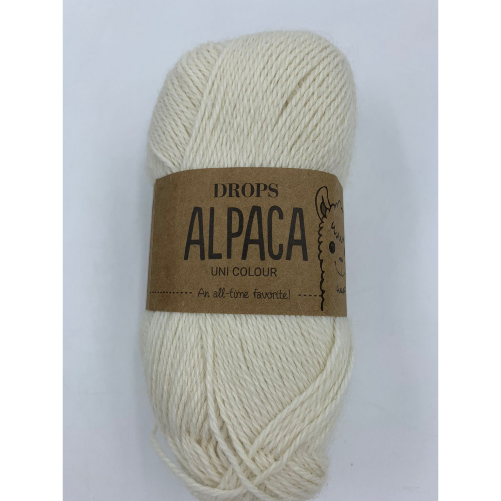 Пряжа Drops Alpaca Uni colour (100)