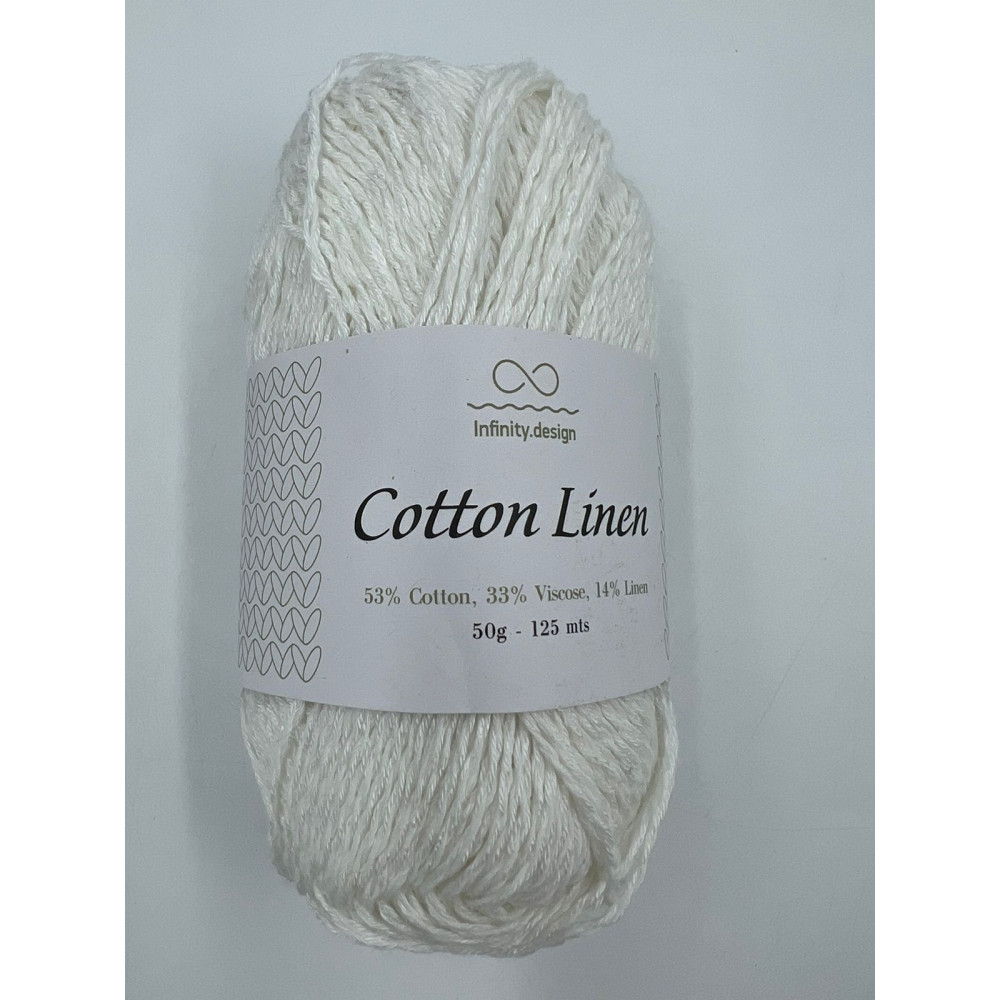 Пряжа Infinity design Cotton Linen (1002)