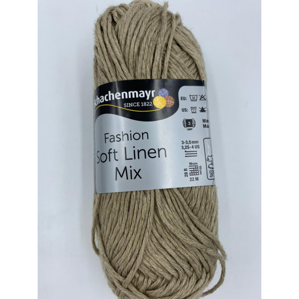 Пряжа Schachenmayr Fashion Soft Linen Mix (00006)